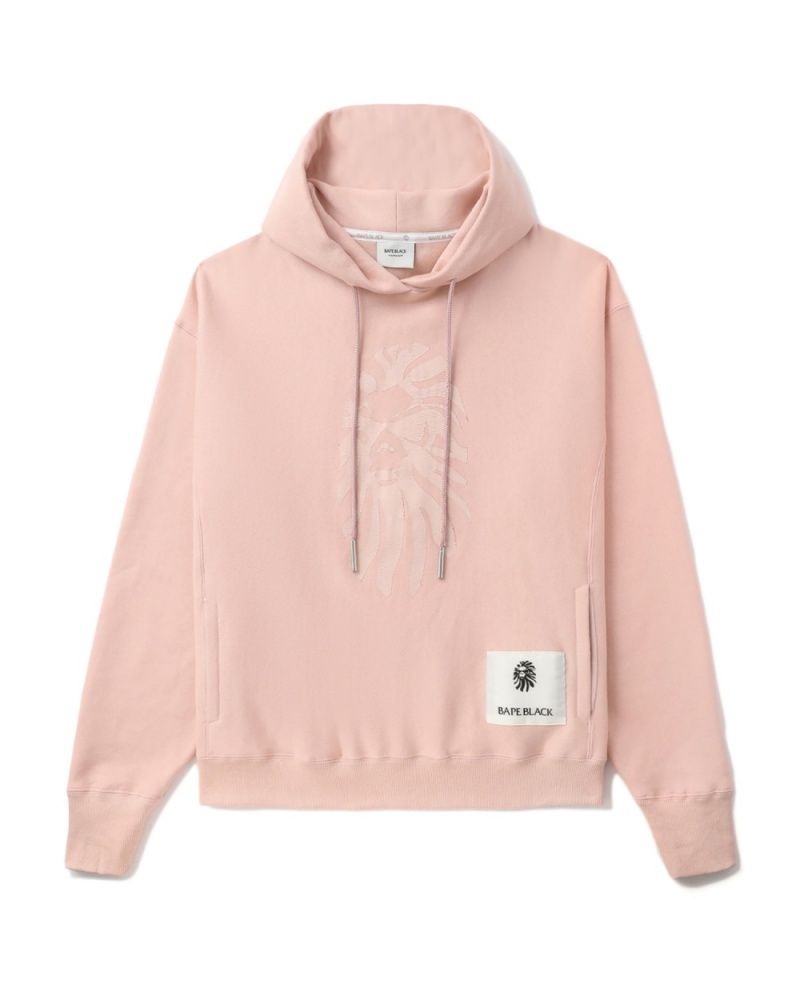 Sweat a Capuche Bape Logo Rose Homme | XEY-90543872