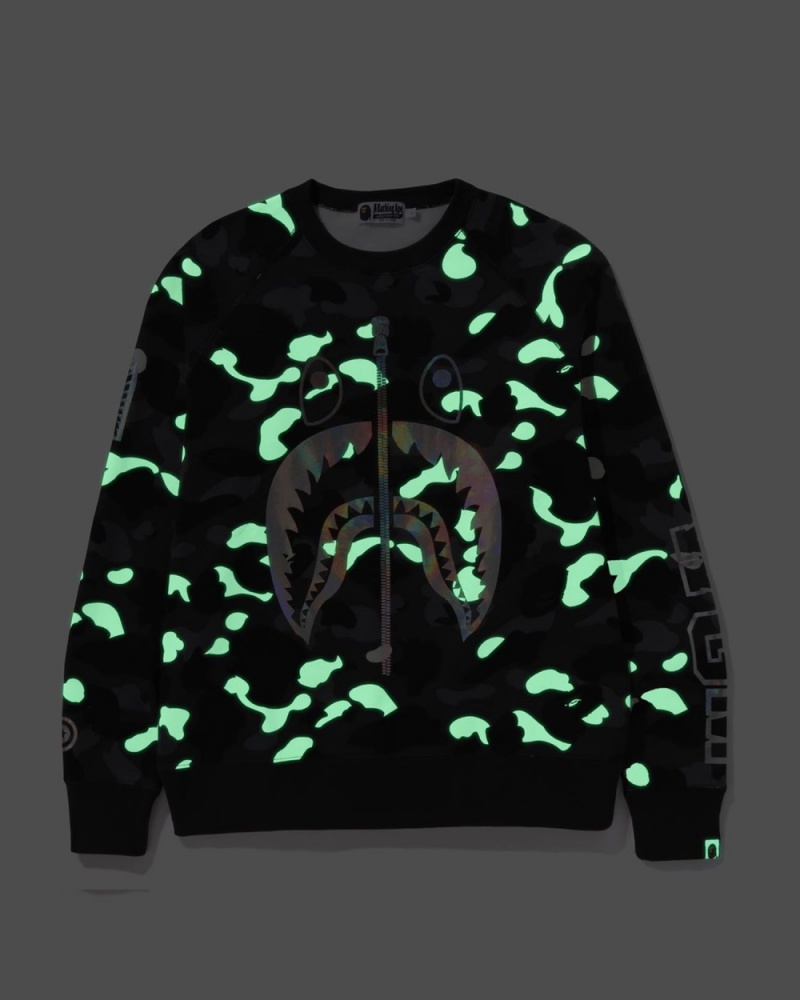 Sweats Bape City Camo Shark Crewneck Noir Homme | DFM-36350658