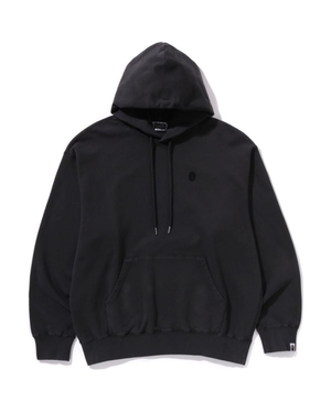 Sweat a Capuche Bape Ape Head One Point Garment Dye Pullover Noir Homme | BCR-36968376