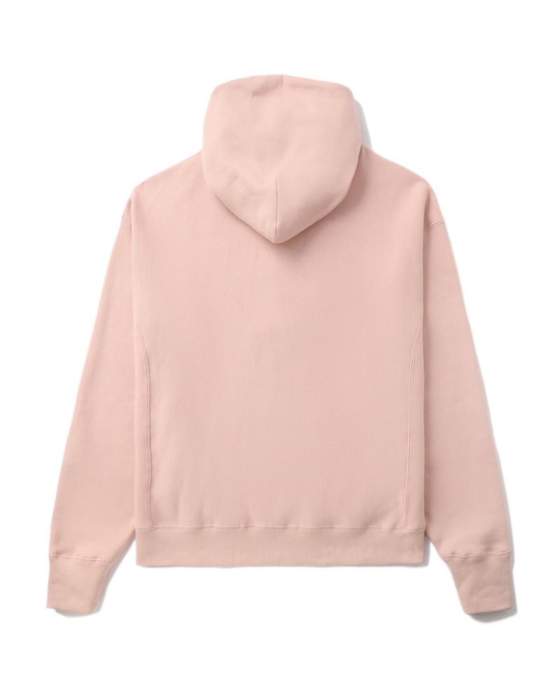 Sweat a Capuche Bape Logo Rose Homme | XEY-90543872