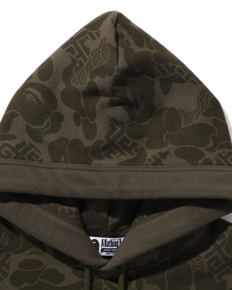 Sweat a Capuche Bape Asia Camo Pullover Vert Homme | YYZ-79851255