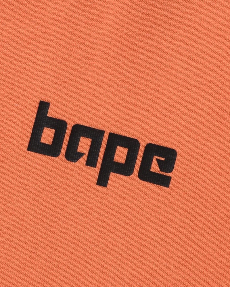 Sweat a Capuche Bape Pullover Orange Homme | GLH-29914949