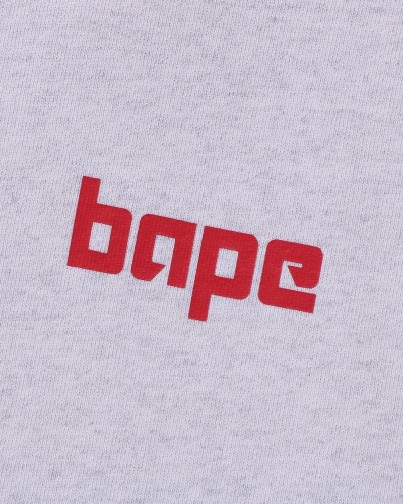 Sweat a Capuche Bape Pullover Grise Homme | AHS-26891433