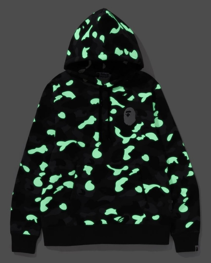 Sweat a Capuche Bape City Camo Large Ape Head Pullover Noir Homme | IVB-15598930