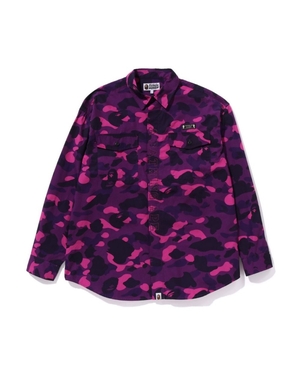 Chemises Bape Color Camo CPO Violette Homme | XZR-43603786