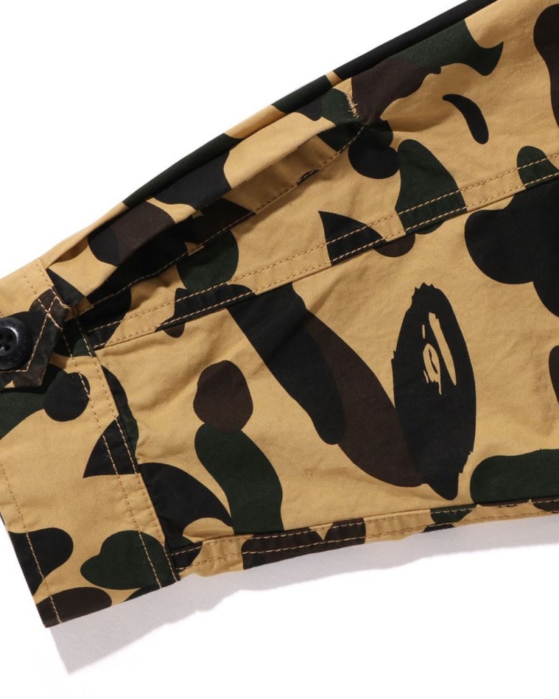 Chemises Bape 1st Camo Military Jaune Homme | DBV-56101645