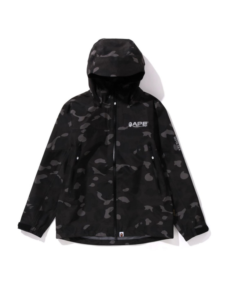 Vestes Bape Gore-Tex Color CAMO Shell Noir Homme | XAZ-83786967