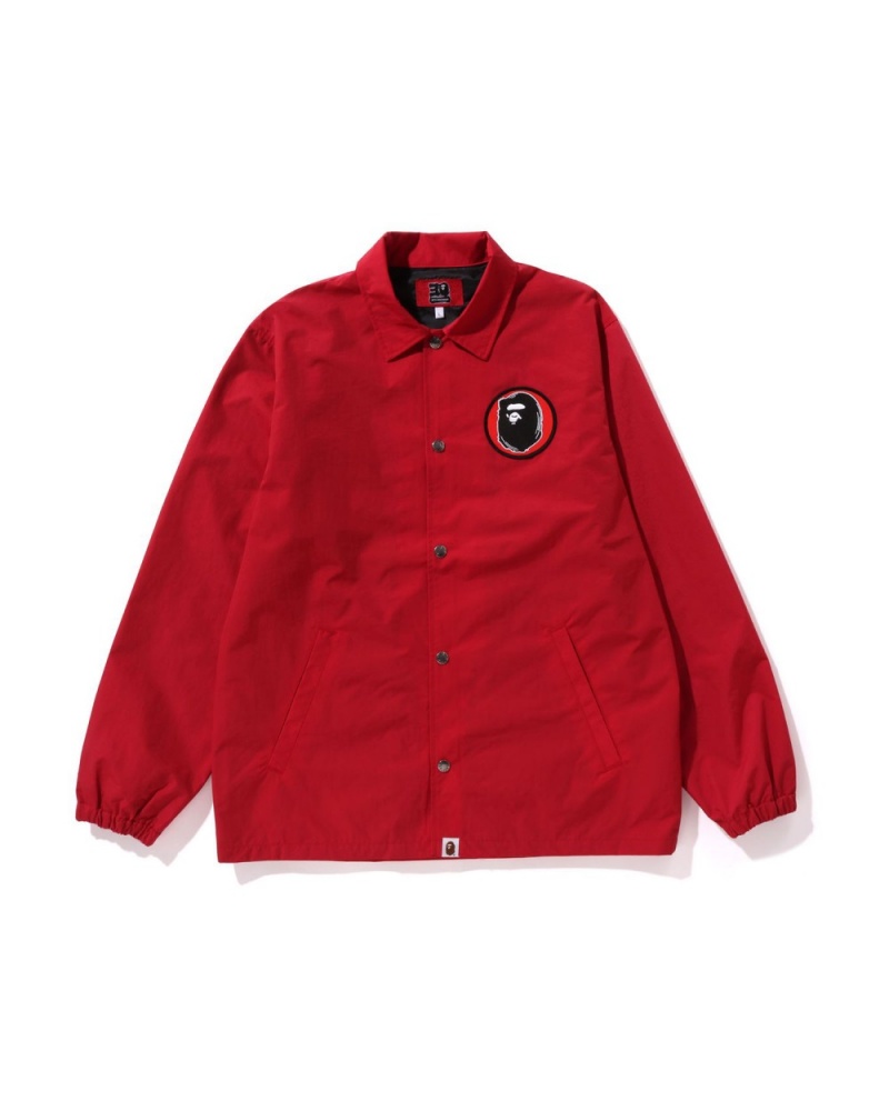 Vestes Bape 30th Anniv. Senjya Fuda Coach Rouge Clair Homme | IOJ-36428635