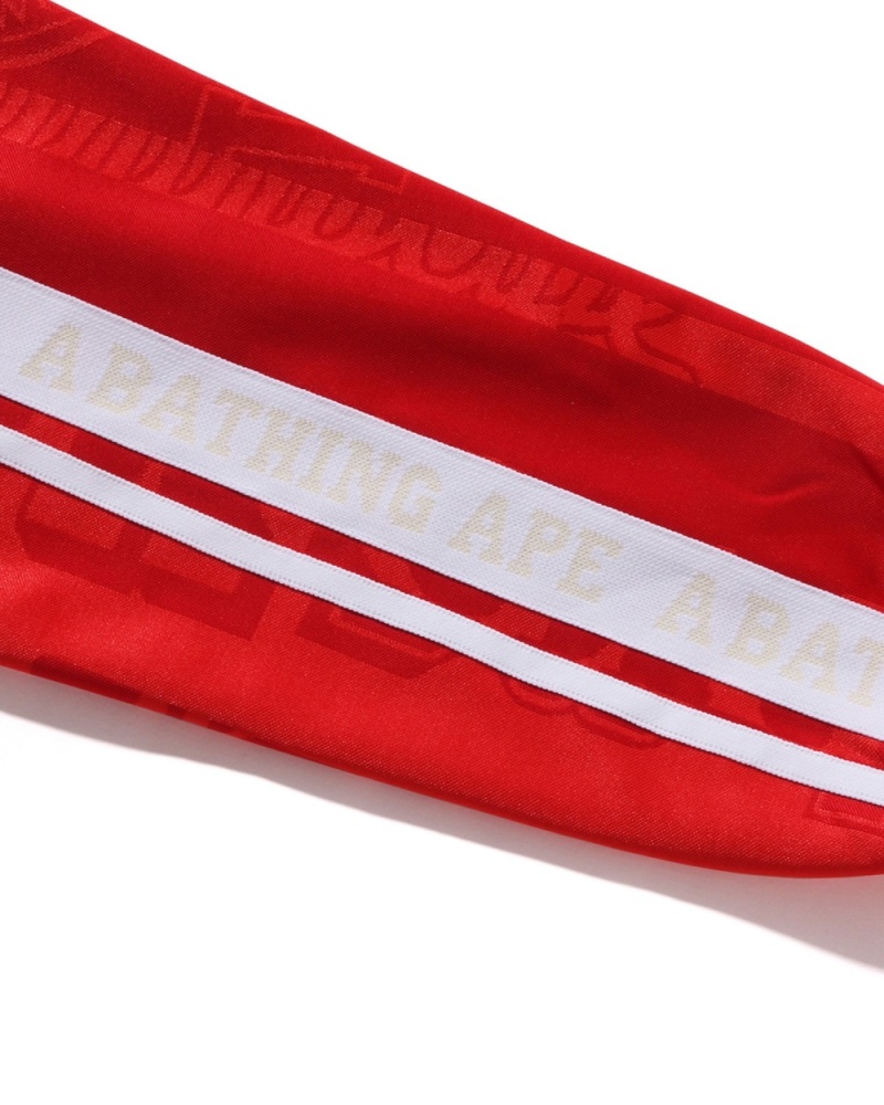 Vestes Bape Fans Scarf Piste Rouge Clair Homme | KRL-46692665