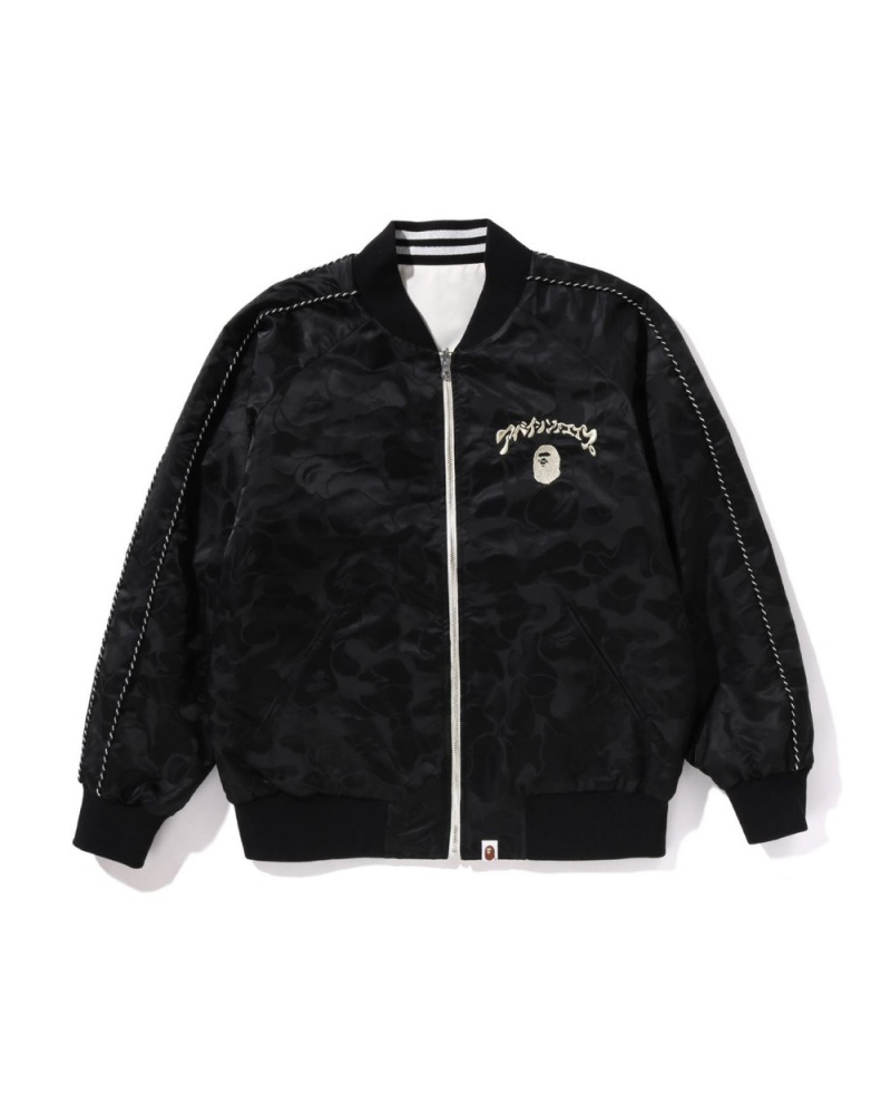 Vestes Bape Reversible Souvenir Noir Homme | DIP-73119210