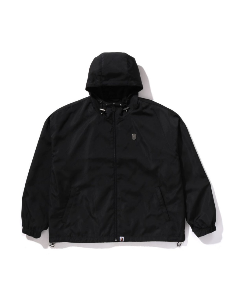 Vestes Bape Hexagram Logo Hoodie Noir Homme | UEQ-67415492