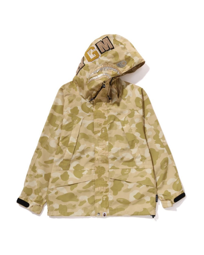 Vestes Bape Color Camo Shark Snowboard Jaune Homme | UPC-40217271