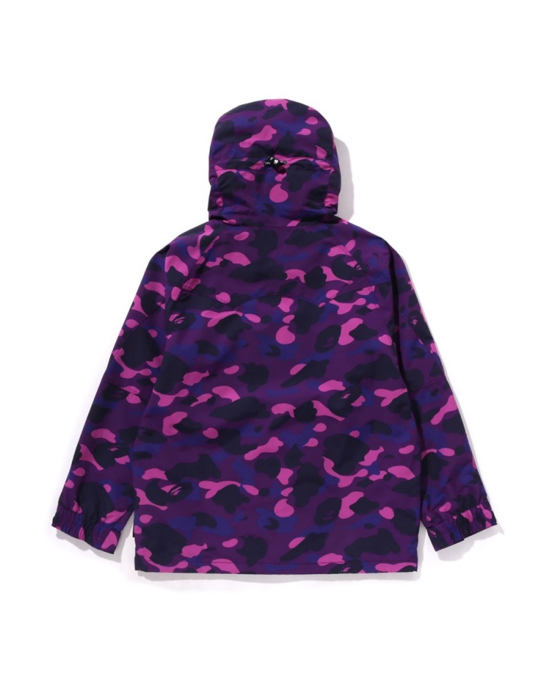 Vestes Bape Color Camo Snowboard Bleu Royal Violette Homme | XOF-31913901