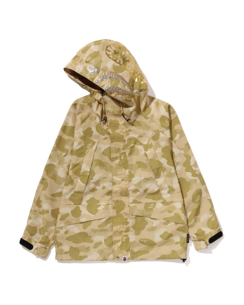 Vestes Bape Color Camo Shark Snowboard Jaune Homme | UPC-40217271