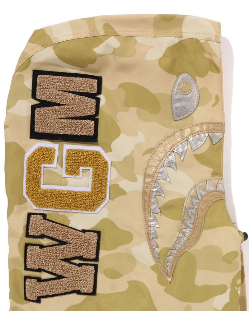 Vestes Bape Color Camo Shark Snowboard Jaune Homme | UPC-40217271