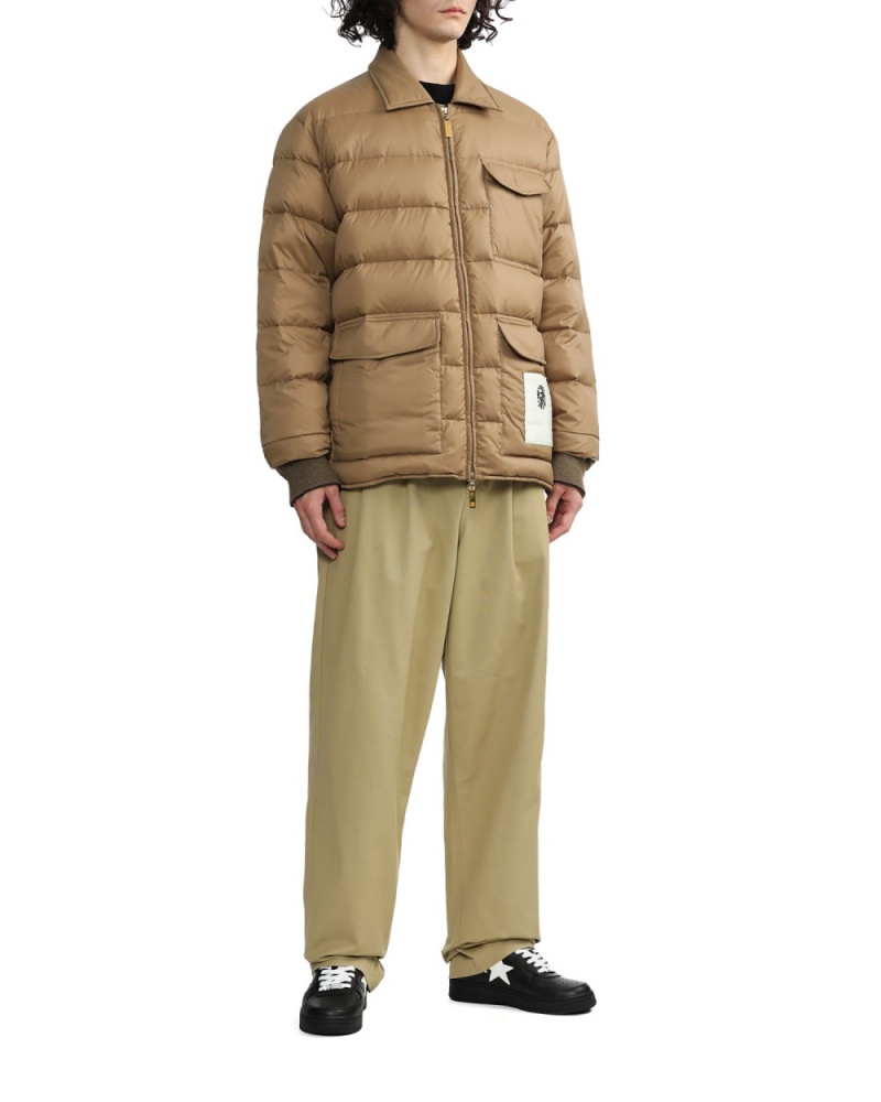 Vestes Bape Classiche down Marron Homme | WFO-65958264