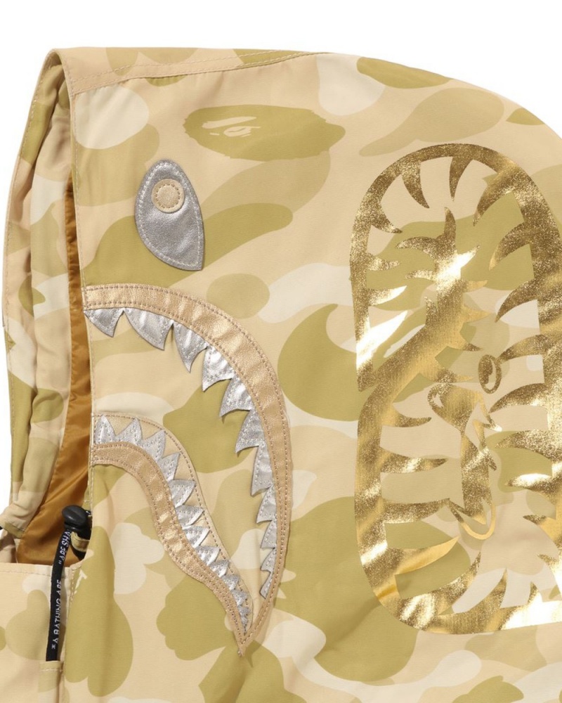 Vestes Bape Color Camo Shark Snowboard Jaune Homme | UPC-40217271