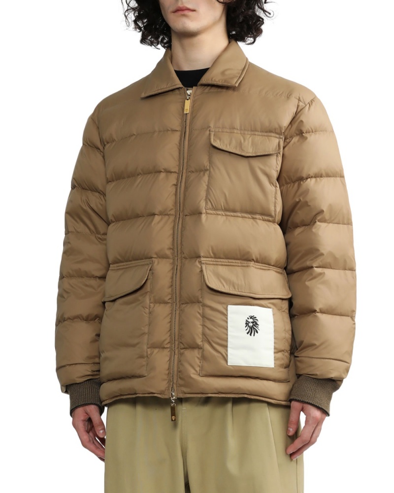 Vestes Bape Classiche down Marron Homme | WFO-65958264