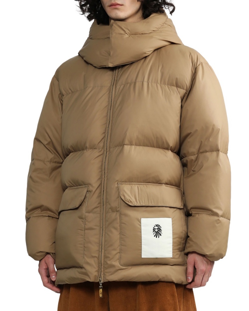 Vestes Bape Classiche down Beige Homme | CXJ-21498633