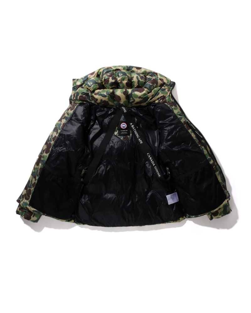 Vestes Bape X Canada Goose Crofto Puffer Vert Homme | RYZ-98099909