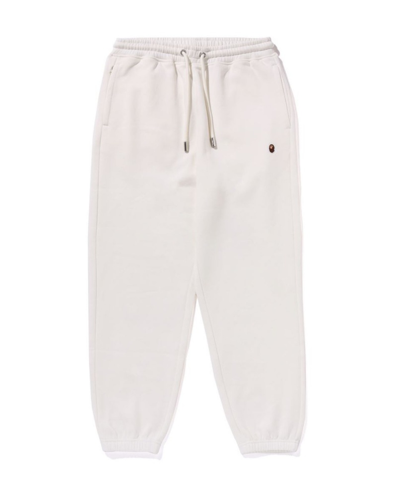 Pantalon Survêtement Bape Ape Head One Point Blanche Homme | PRS-44313432