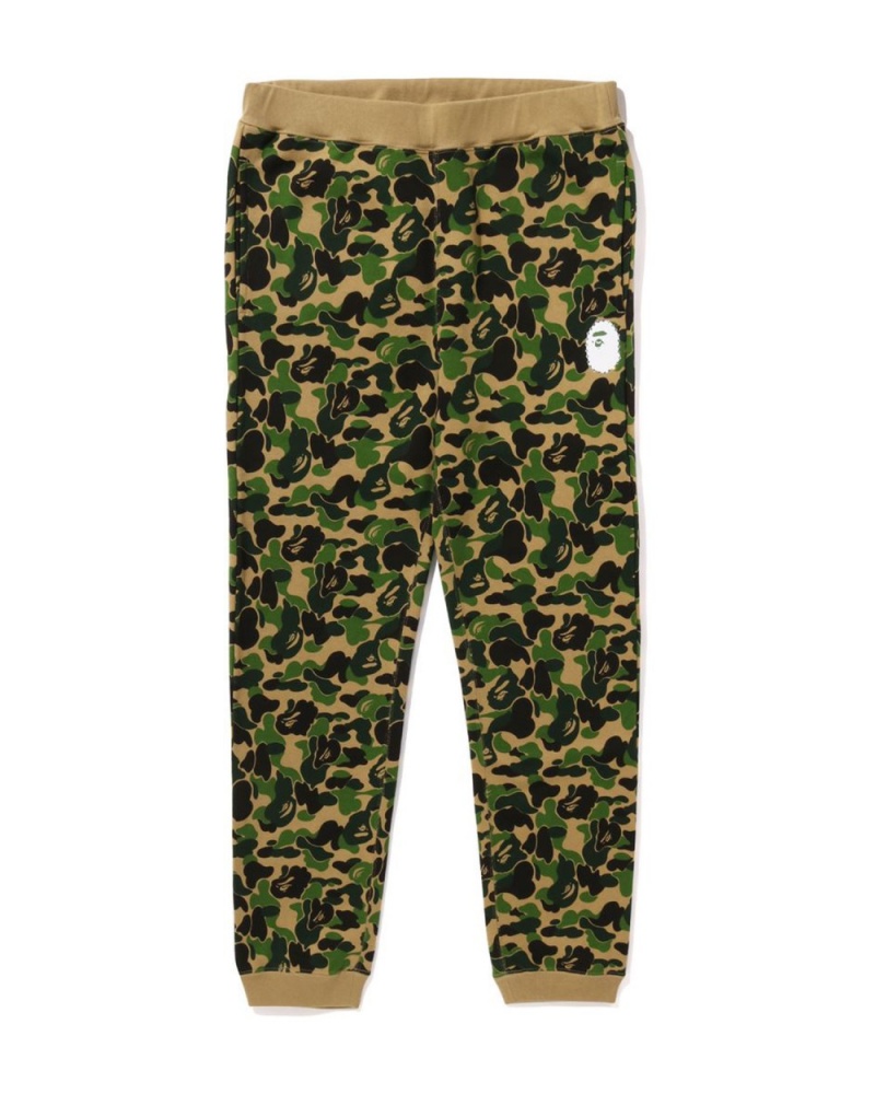 Pantalon Survêtement Bape ABC Camo Crystal Stone Vert Homme | JXT-40278038