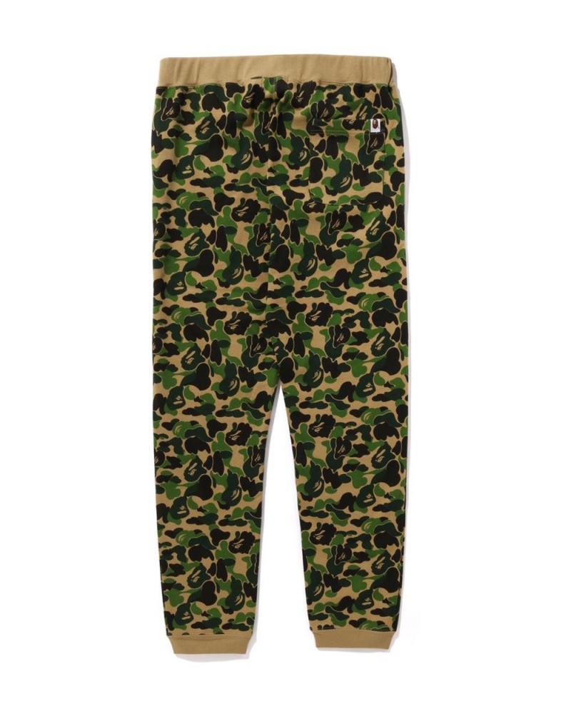 Pantalon Survêtement Bape ABC Camo Crystal Stone Vert Homme | JXT-40278038