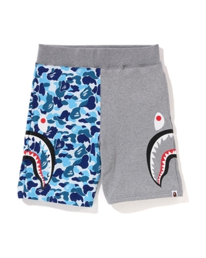 Short Bape ABC Camo Side Shark Sweat Bleu Clair Homme | IWA-68515891