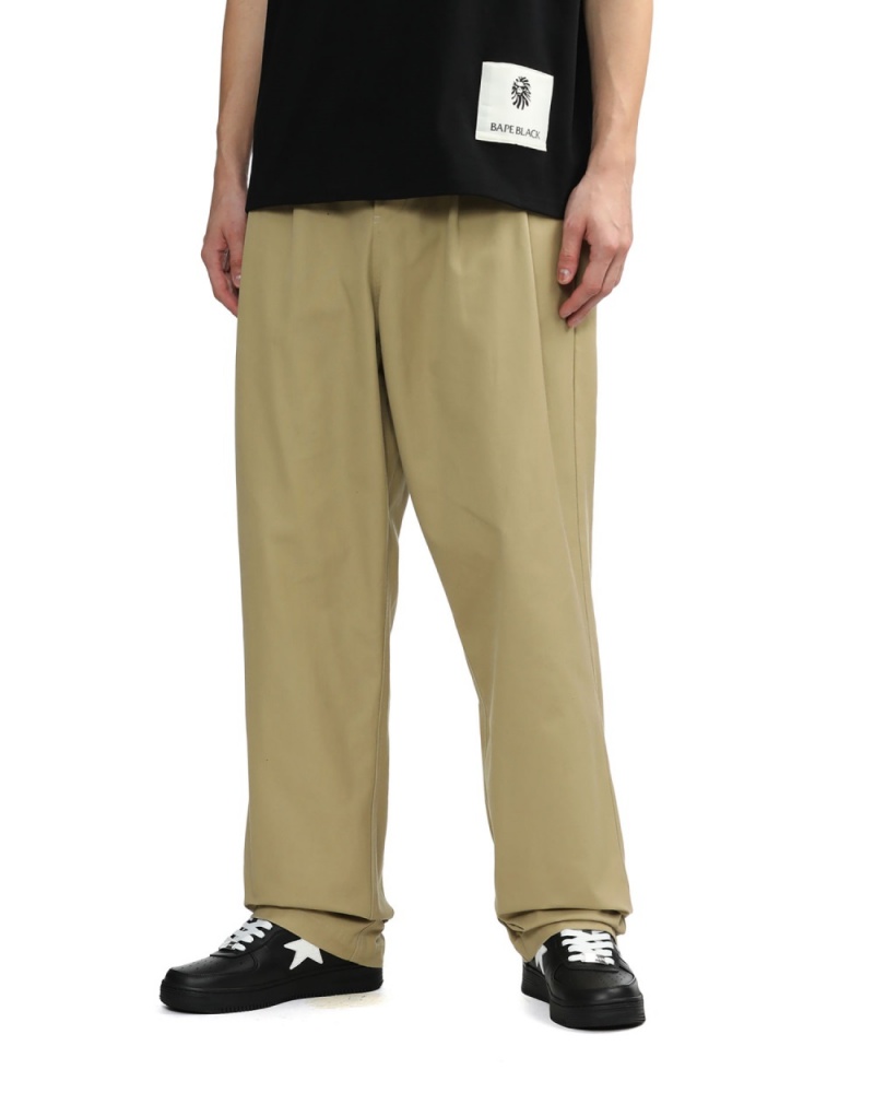 Pantalon Bape Plissé Beige Homme | WBY-18484922