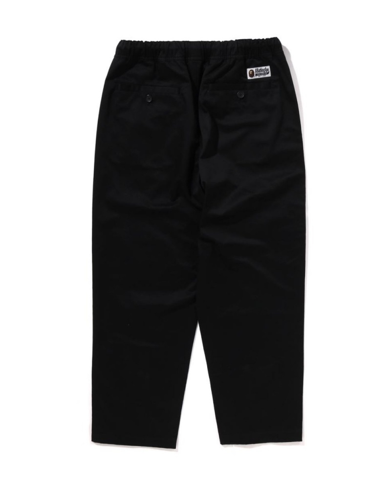 Pantalon Chino Bape Ape Head One Point Easy Noir Homme | CYW-86059440