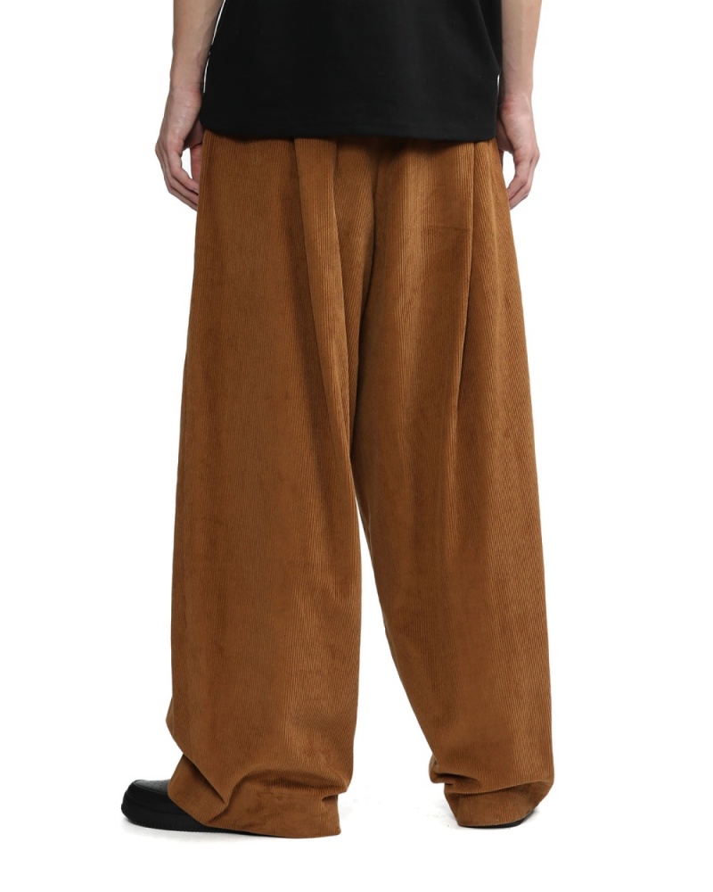 Pantalon Bape Plissé Marron Homme | CZR-31005010