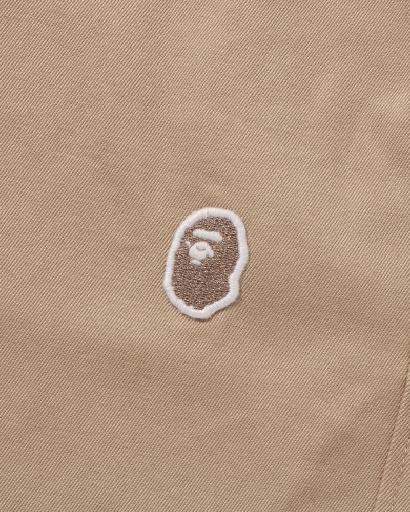 Pantalon Chino Bape Ape Head One Point Easy Beige Homme | AWC-55455668