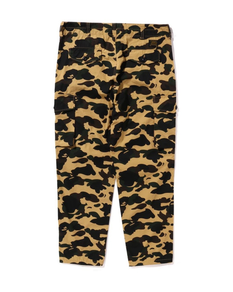 Pantalon Bape 1st Camo 6 Pocket Jaune Homme | UZZ-50222531