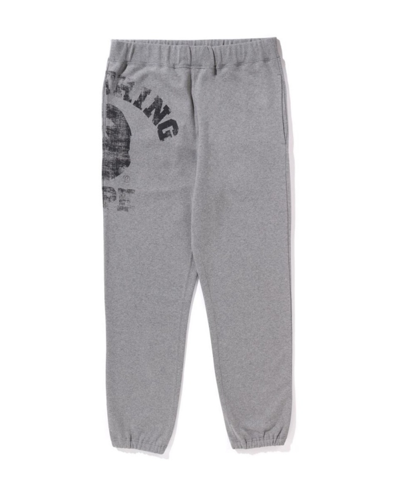 Pantalon Survêtement Bape Big College Sweat Grise Homme | WYT-25523122