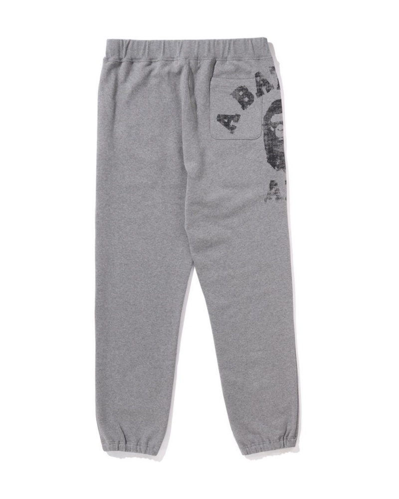 Pantalon Survêtement Bape Big College Sweat Grise Homme | WYT-25523122