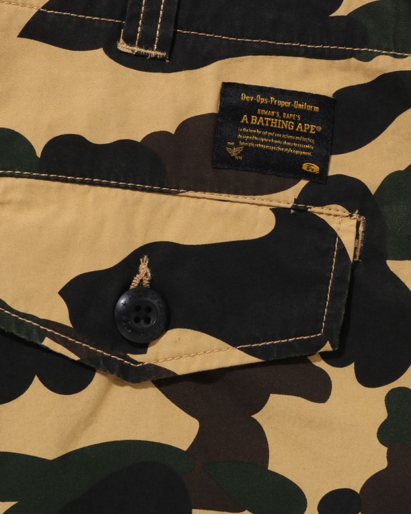 Pantalon Bape 1st Camo 6 Pocket Jaune Homme | UZZ-50222531