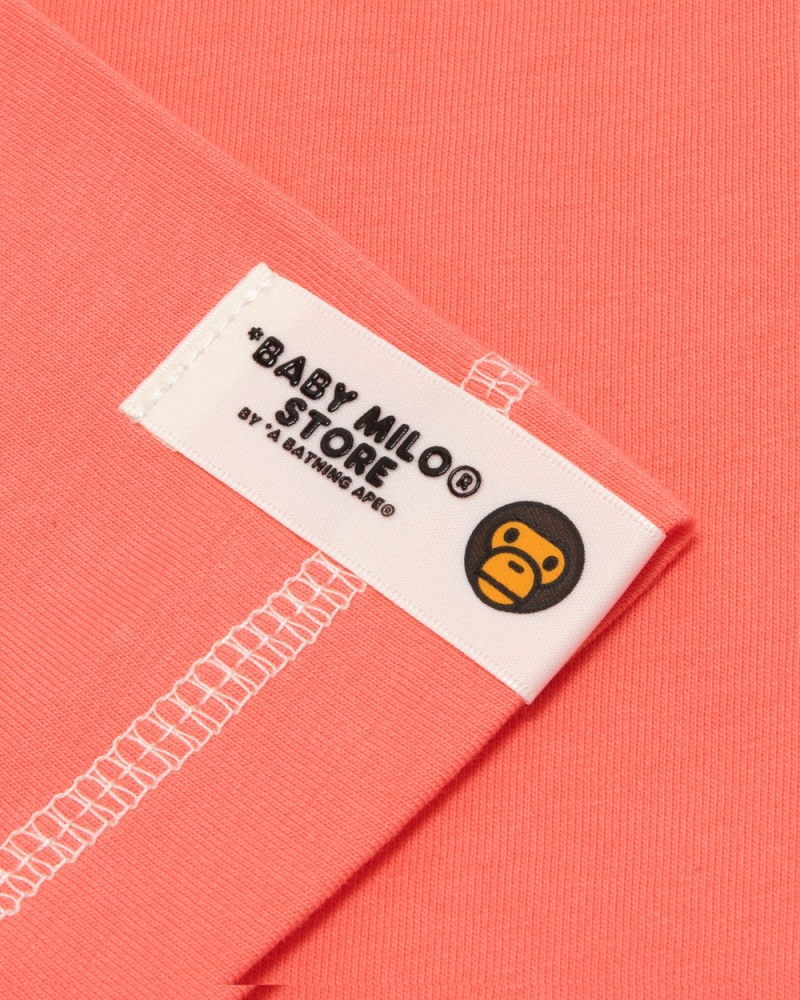 T Shirts Bape Baby Milo box logo print Rose Homme | DYH-91267900