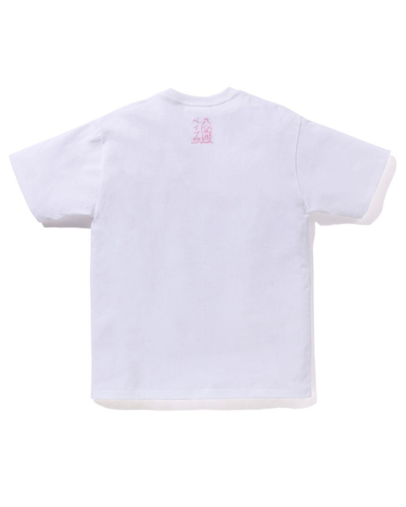 T Shirts Bape Sakura Viewing Blanche Homme | OZU-10259472