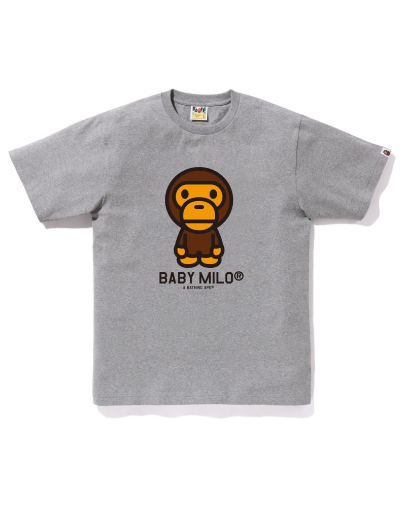 T Shirts Bape Baby Milo Grise Homme | GKM-74076272