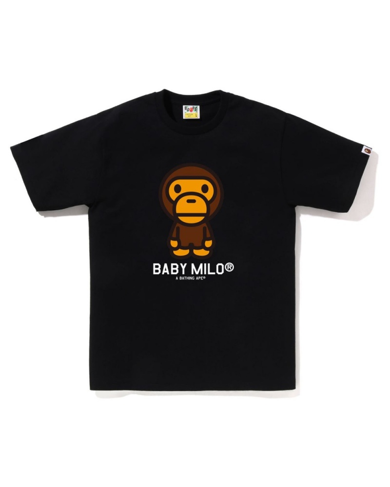 T Shirts Bape Baby Milo Noir Homme | OOW-81783111