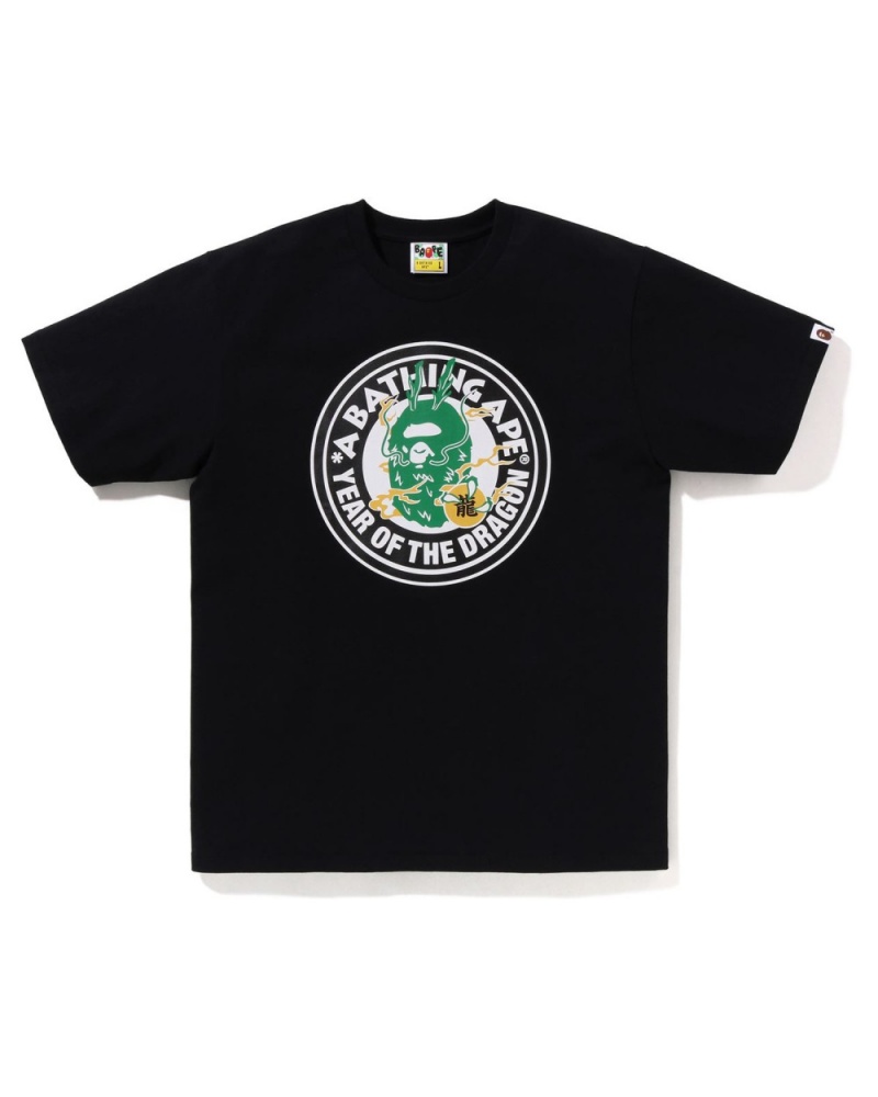 T Shirts Bape Year of the Dragon Noir Homme | YGF-26852002