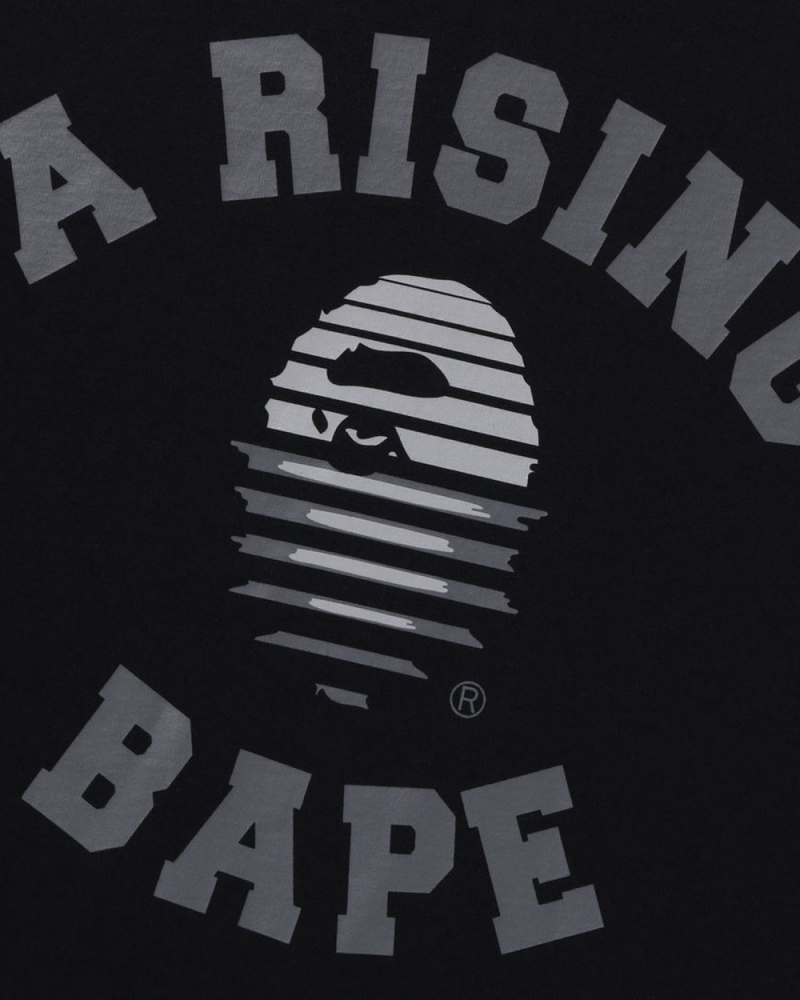 T Shirts Bape A Rising Noir Homme | LRR-05333635