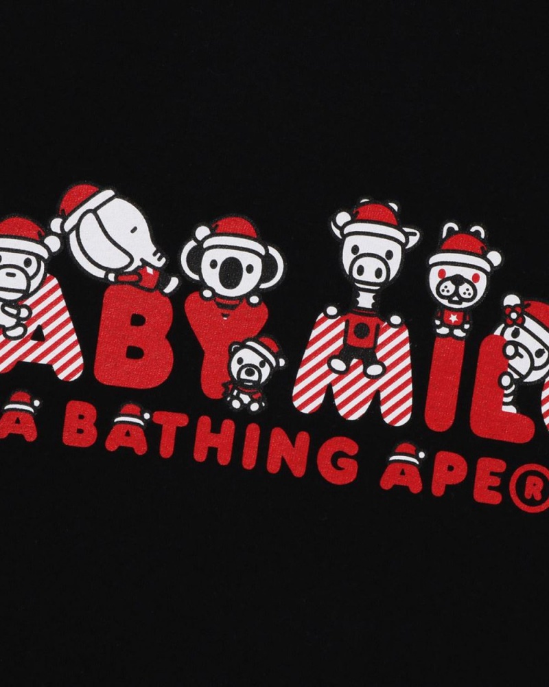 T Shirts Bape Christmas Baby Milo Noir Homme | RXS-80159448