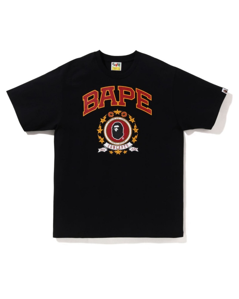 T Shirts Bape X CONCEPTS Emblem Noir Homme | ONO-58689285