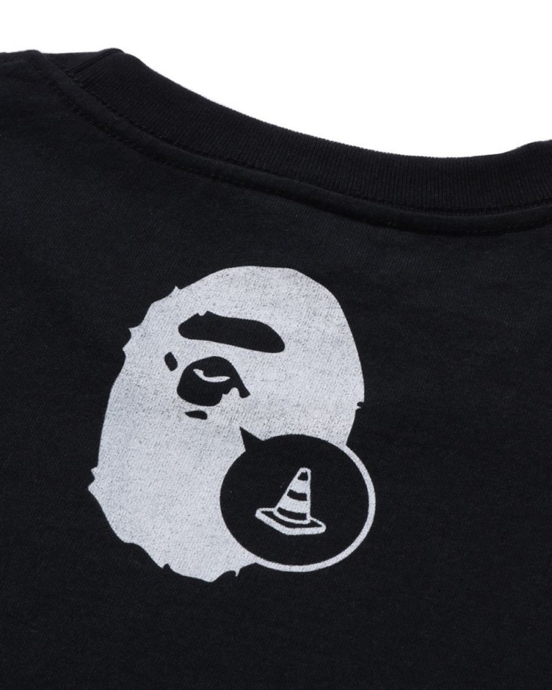 T Shirts Bape X Joshua Vides Ape Head Noir Homme | FNV-54736781