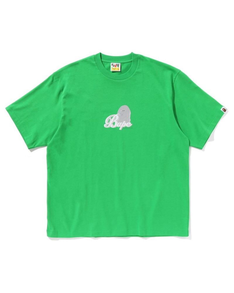 T Shirts Bape 3d Art Ape Head Relaxed Fit Vert Homme | FBN-18865004