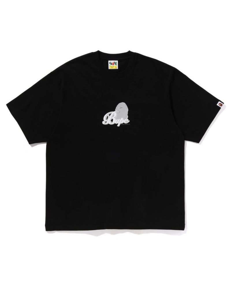 T Shirts Bape 3d Art Ape Head Relaxed Fit Noir Homme | PWT-81994133