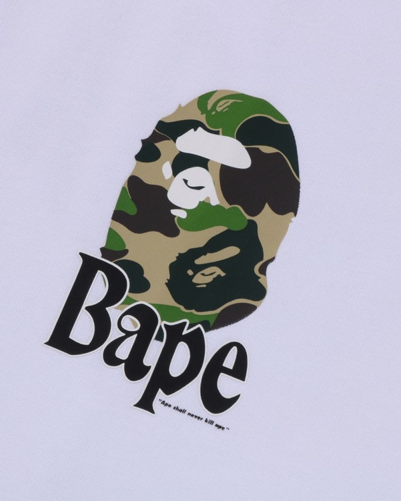 T Shirts Bape Flora Ape Head Relaxed Fit Blanche Homme | FBJ-78151403