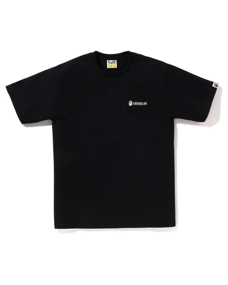 T Shirts Bape Small Logo Noir Homme | WSV-20956821