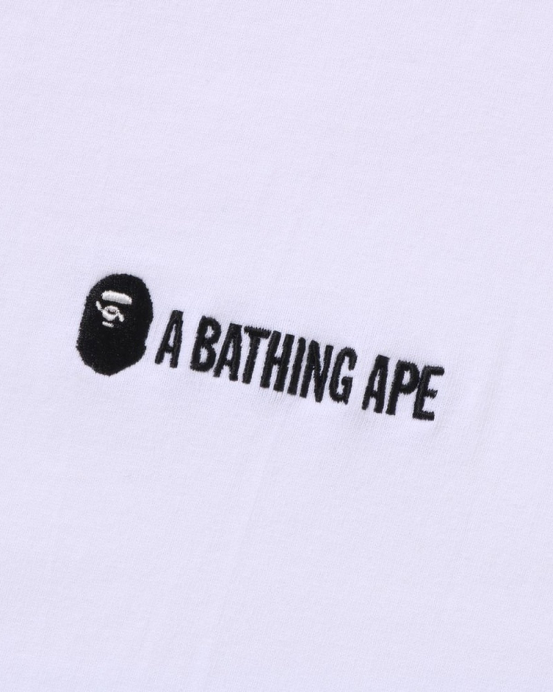 T Shirts Bape Small Logo Blanche Homme | ZLF-29402463